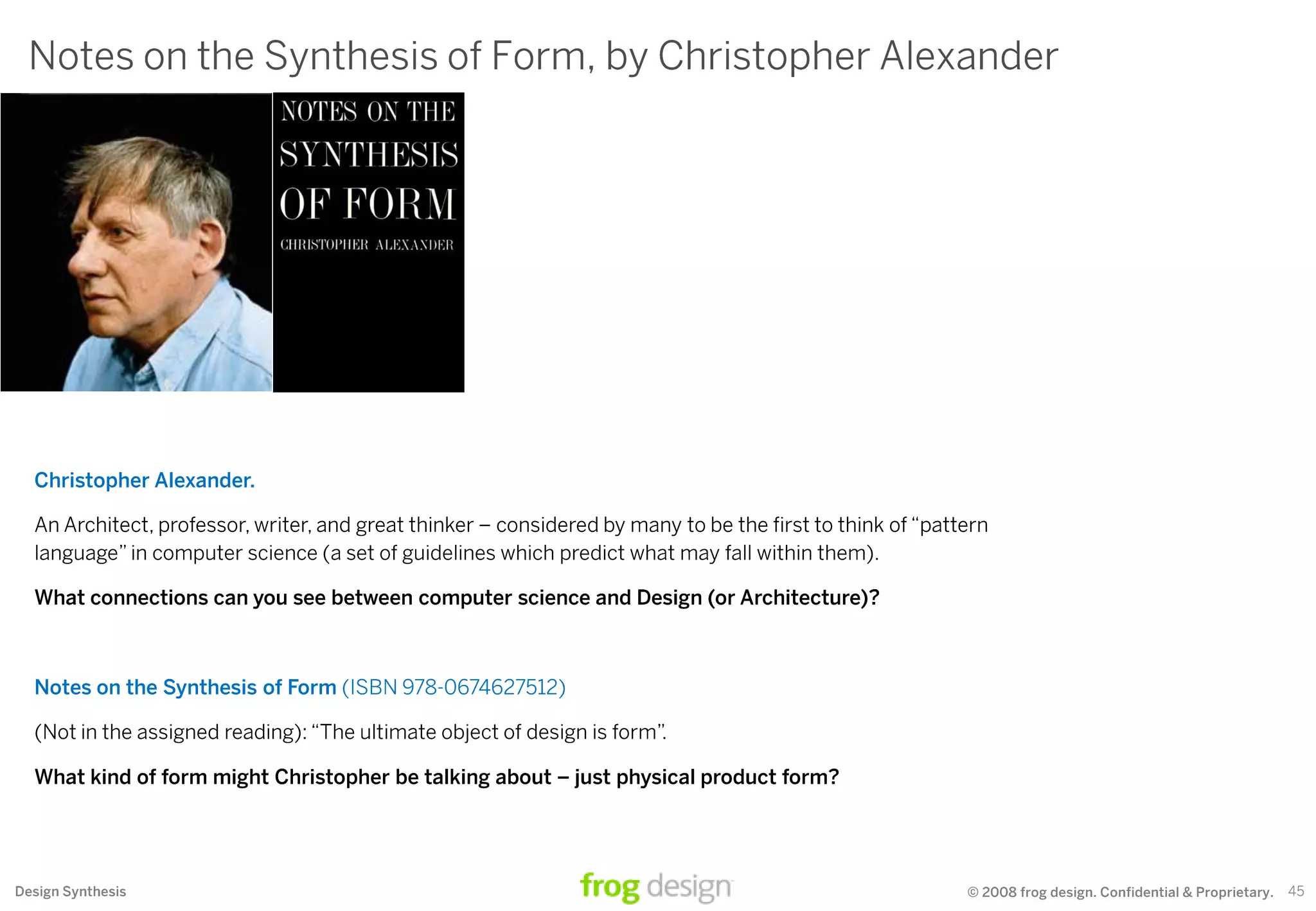 Design Synthesis