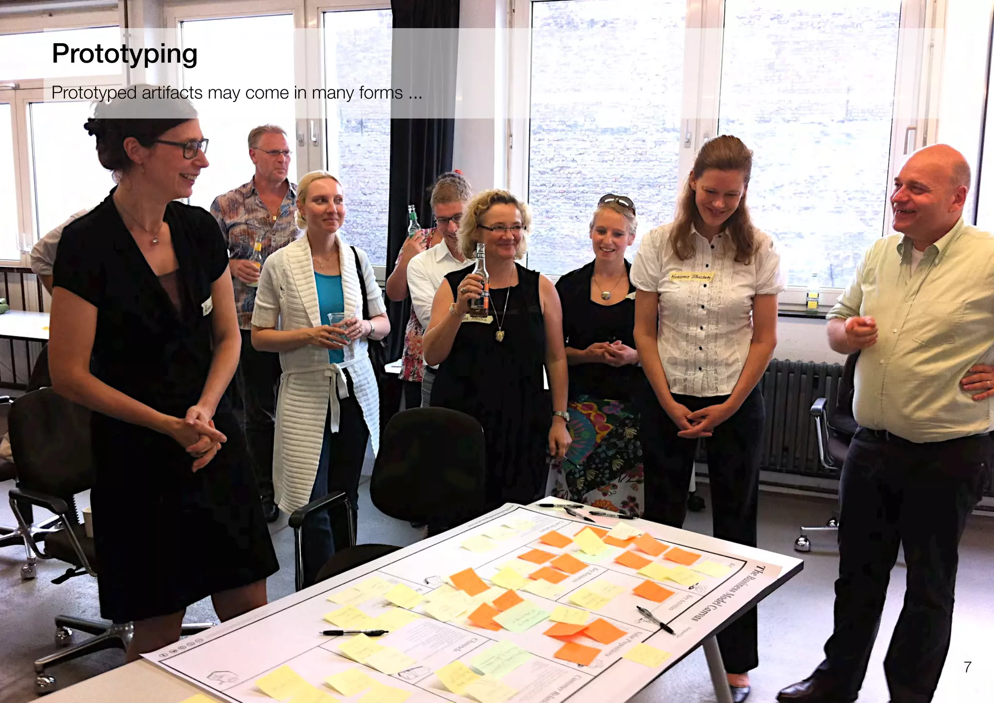 7
Prototyped artifacts may come in many forms ...
Prototyping
 