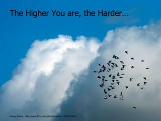 The Higher You are, the Harder…Image Source: http://www.flickr.com/photos/racketrx/3884955834/