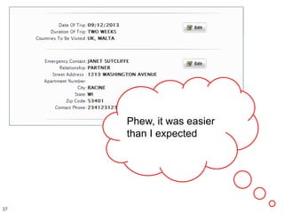 37
Phew, it was easier
than I expected
 