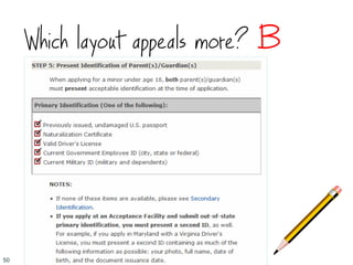 Which layout appeals more? B
50
 