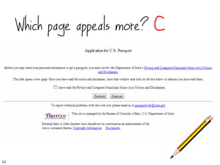 Which page appeals more? C
54
 