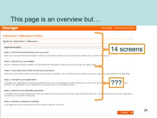 This page is an overview but…
14 screens
???
24
 