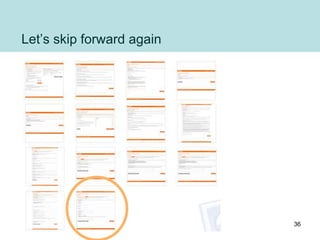 Let’s skip forward again
36
 