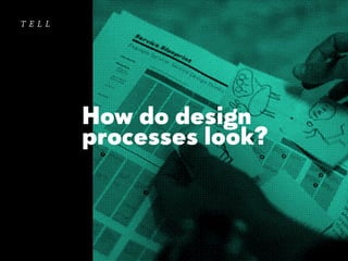 tell

How do design
processes look?

 