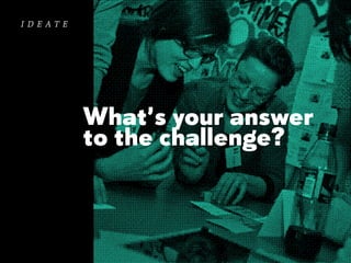 ideate

What’s your answer
to the challenge?

 