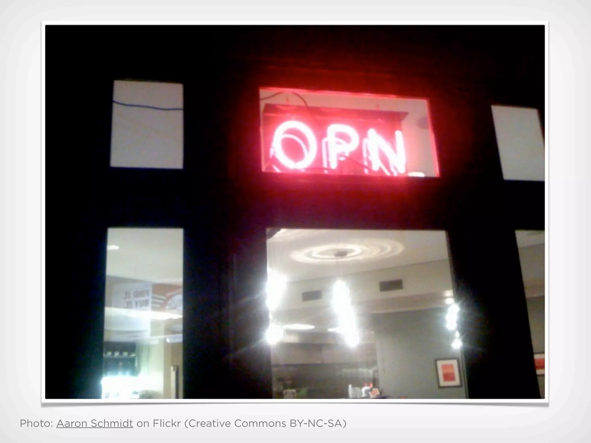 Photo: Aaron Schmidt on Flickr (Creative Commons BY-NC-SA)
 