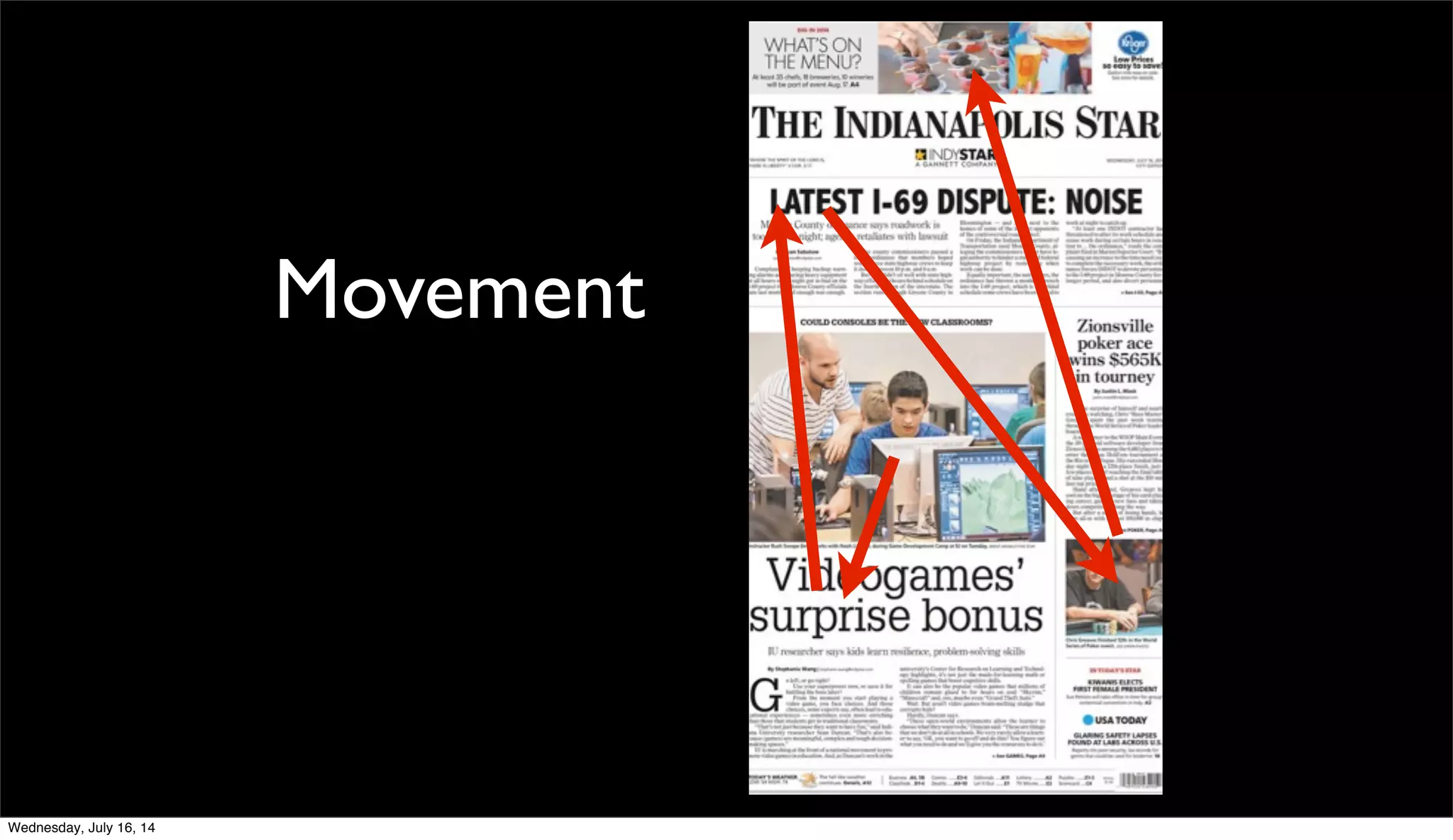 Movement
Wednesday, July 16, 14
 