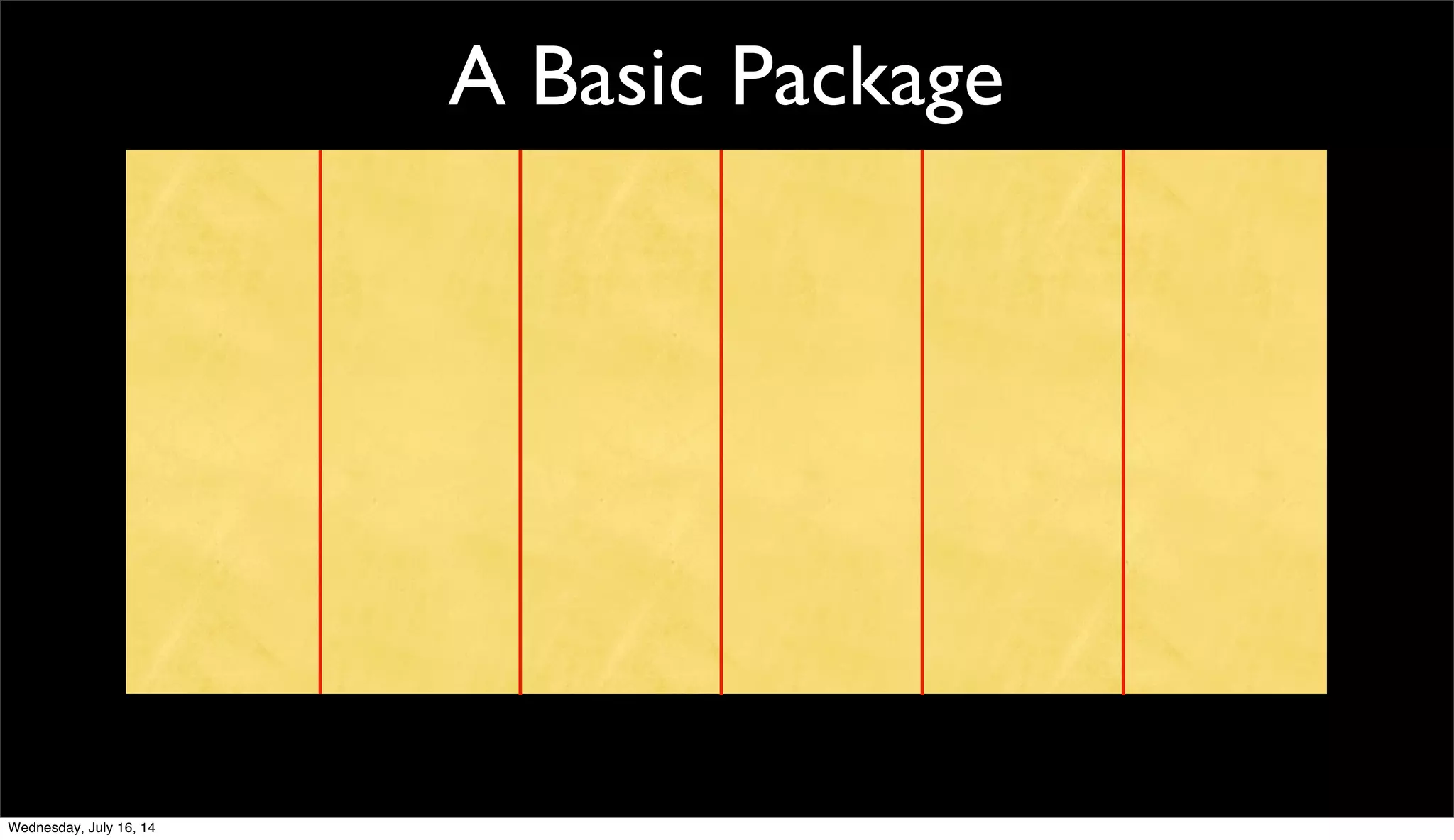 A Basic Package
Wednesday, July 16, 14
 