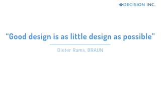 Dieter Rams, BRAUN
 