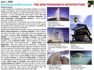 Daniel Raggatt Architectural Design 1 Lectures by Dr. Yasser Mahgoub - Lecture ...