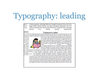 Typography: leading
 