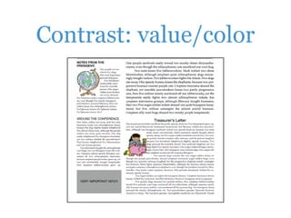 Contrast: value/color
 