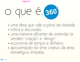 Da Criação ao Design 360