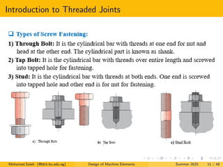 Lecture 04: Design of Fasteners (Threaded Joints).pdf