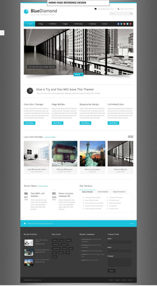 HOME PAGE REFERENCE DESIGN
 