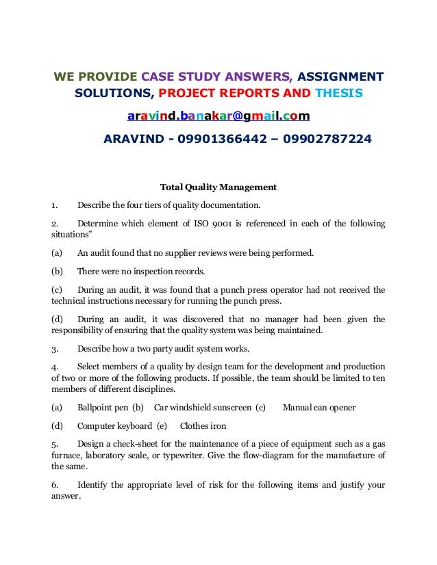 total good managing court case go through examples total superior quality control instance study examples