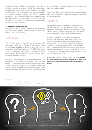 Design a Robust Shared Services Governance Framework | PDF