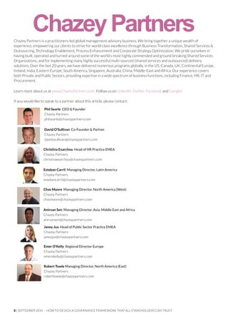 Design a Robust Shared Services Governance Framework | PDF