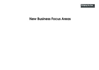 New Business Focus Areas
 