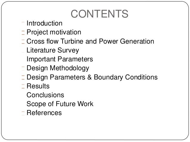 cross flow turbine design pdf