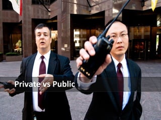 PRIVATE VS PUBLIC 
 