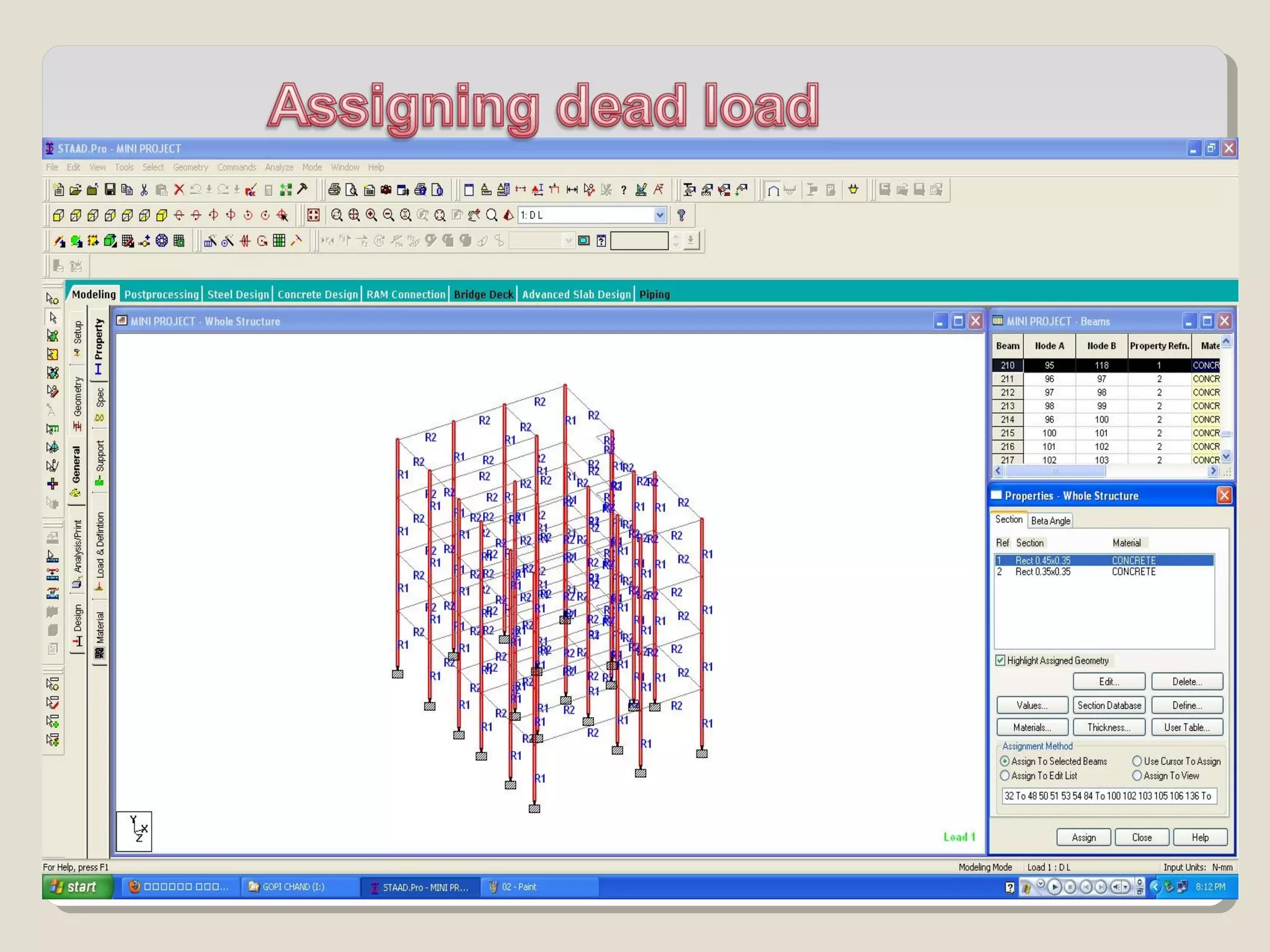 Design and analasys of a g+3 residential building using staad | PPT