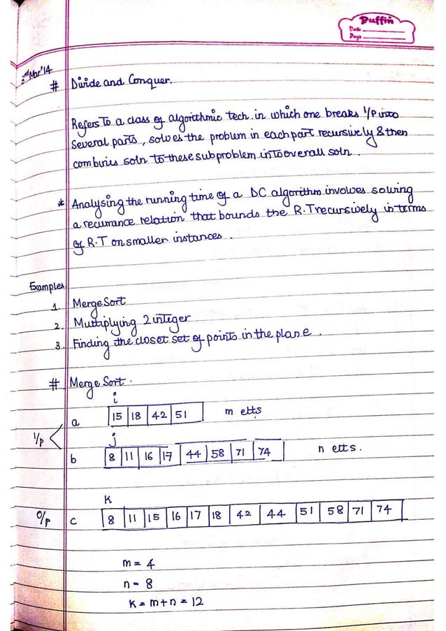 Design and analysis of algorithms notes ronak sumbaly pdf