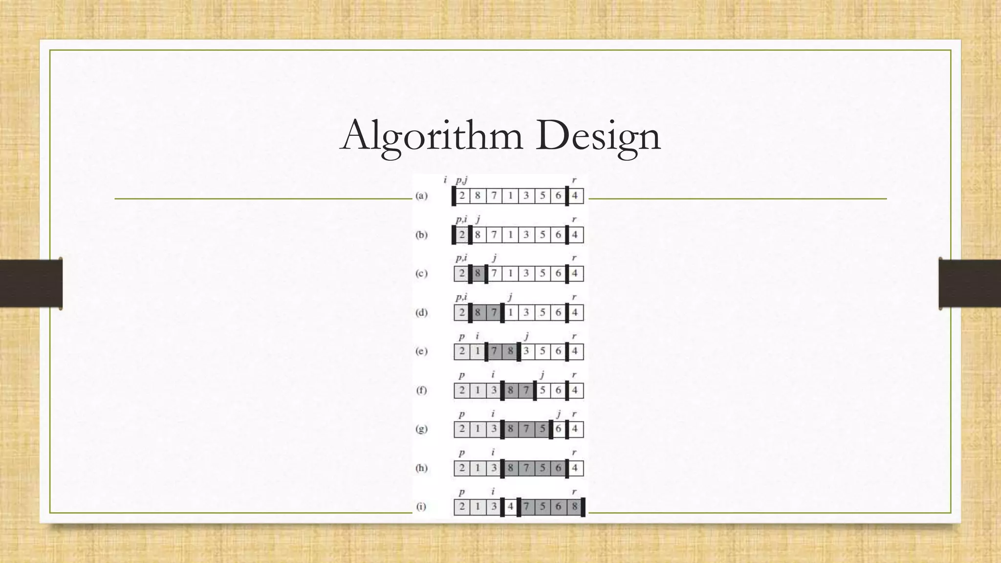 Algorithm Design
 