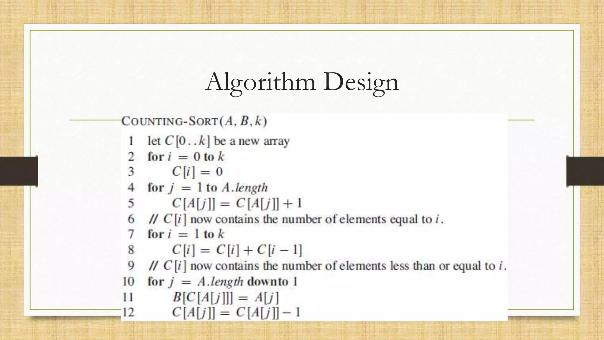 Algorithm Design
 