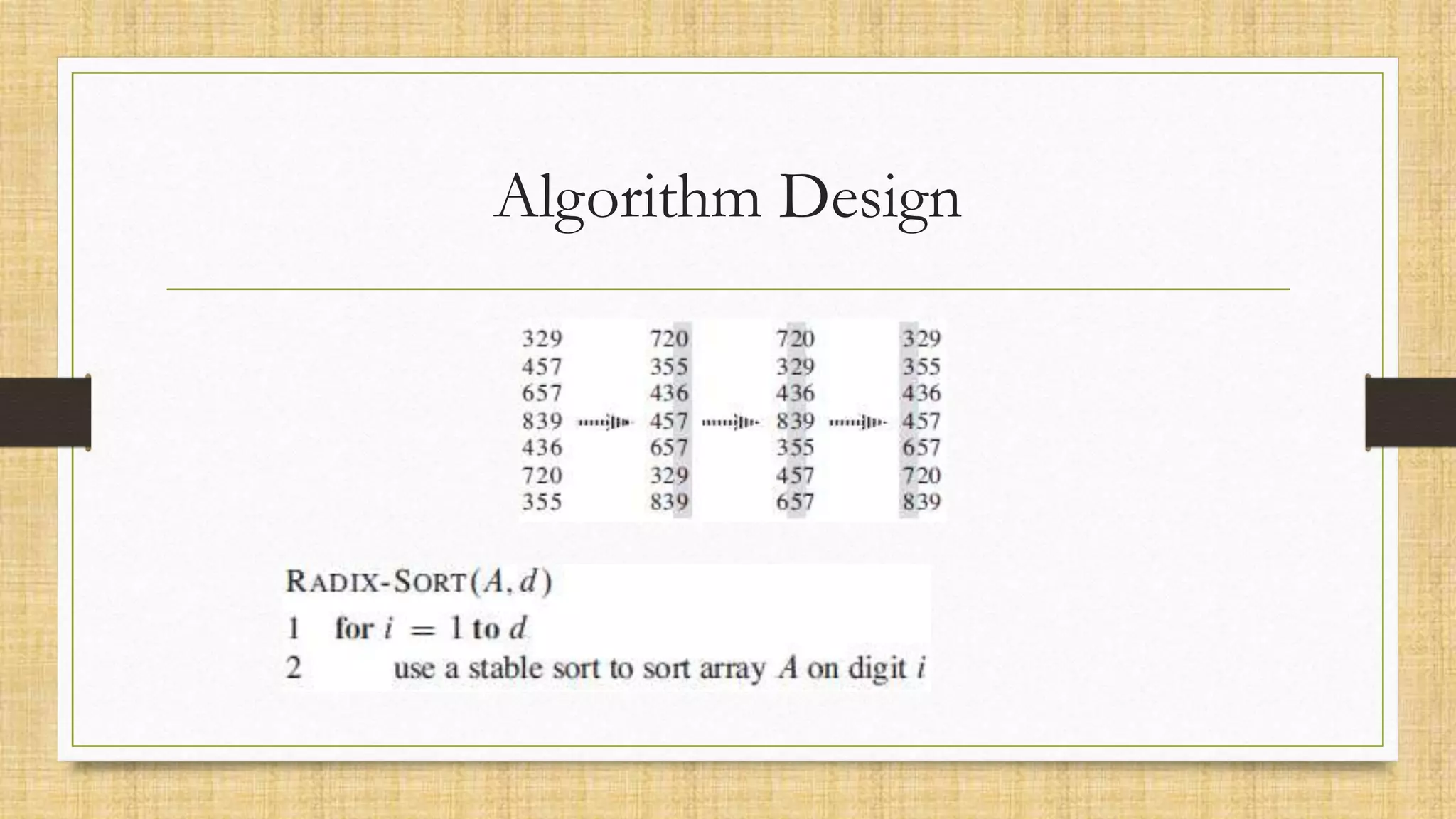 Algorithm Design
 