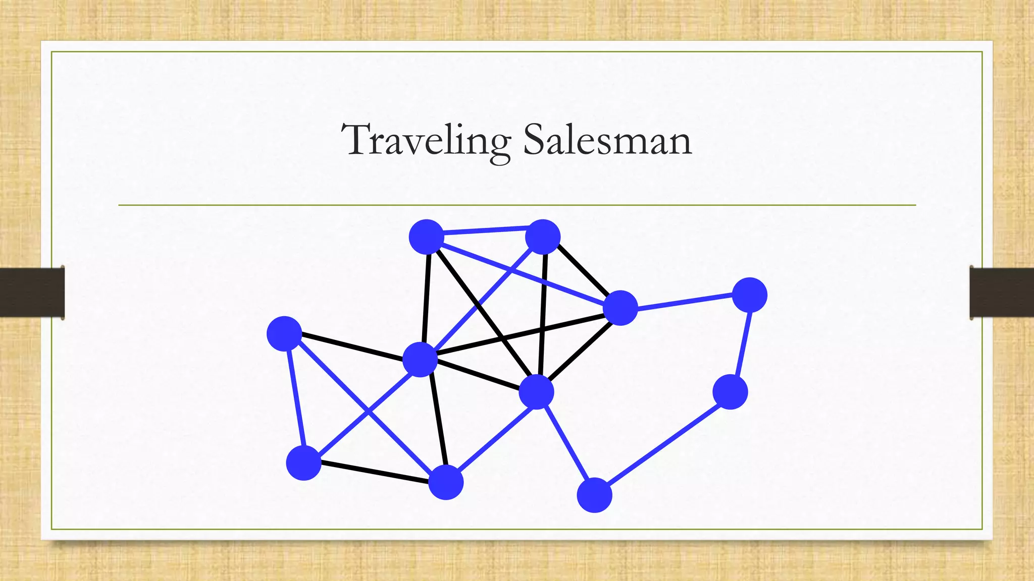 Traveling Salesman
 