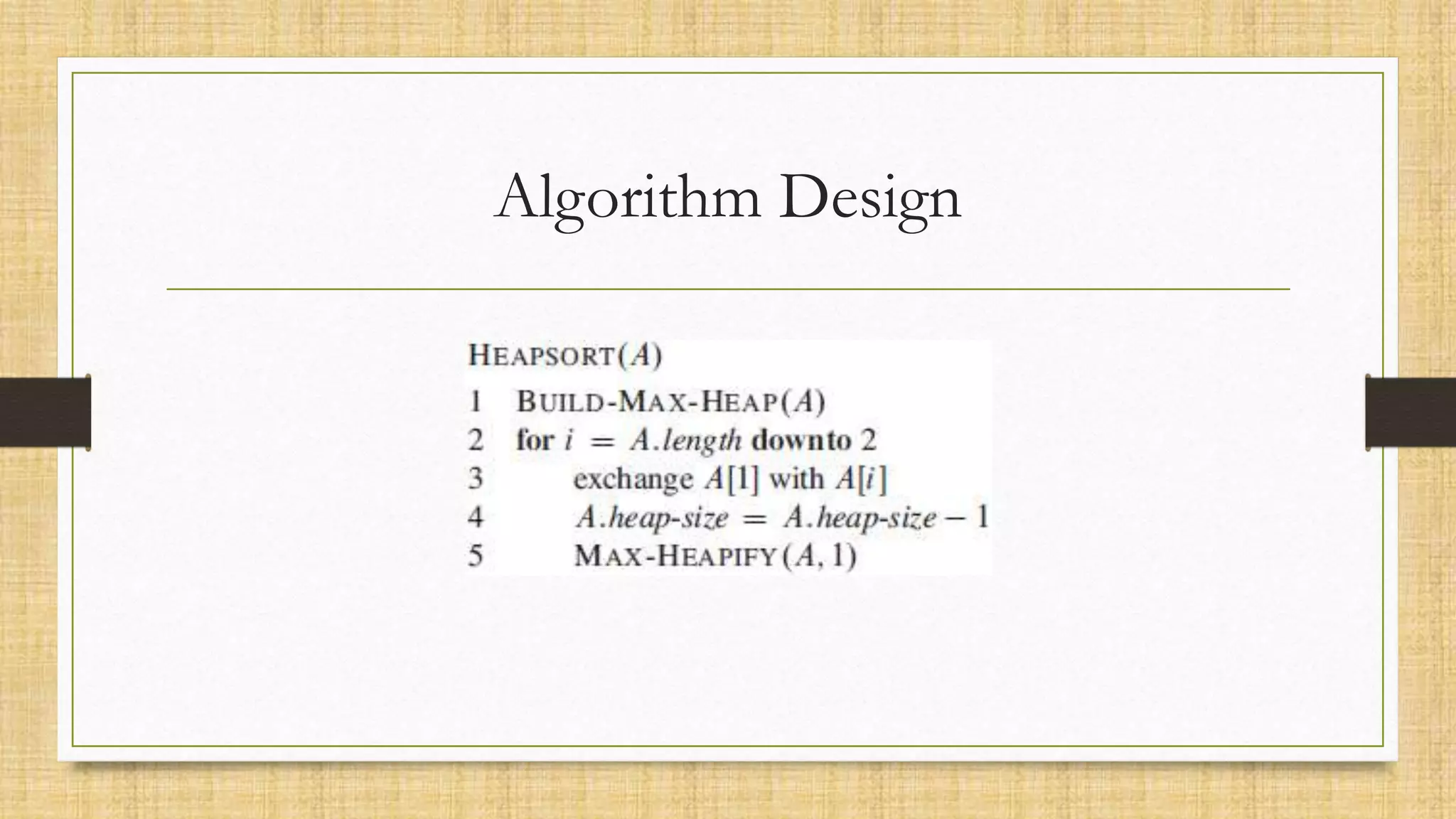 Algorithm Design
 