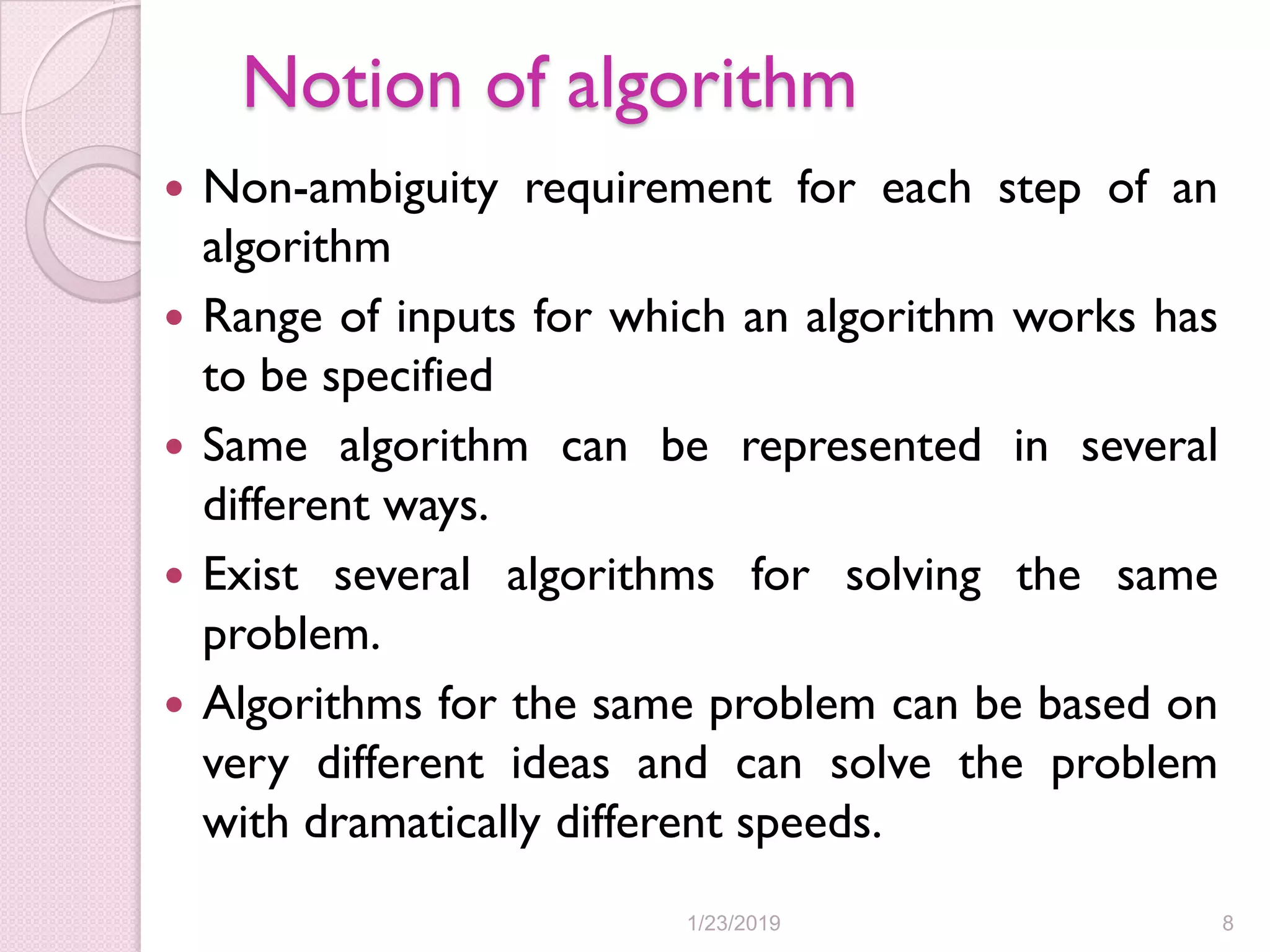 Design and analysis of algorithms | PPT