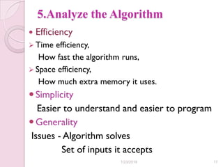 Design and analysis of algorithms | PPT
