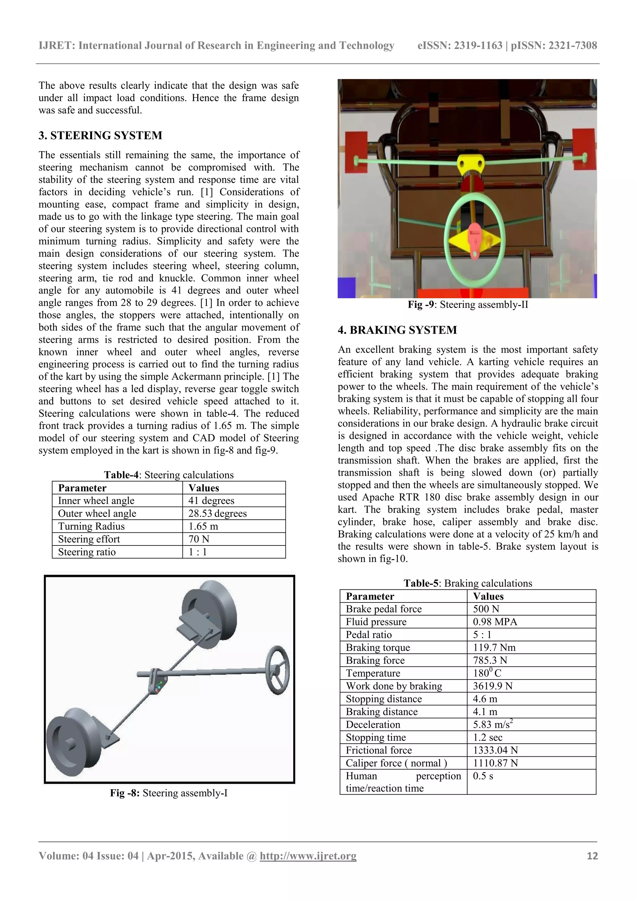 Design and analysis of an electric kart | PDF