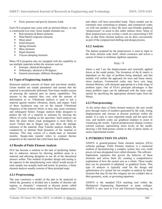 Design and analysis of a shock absorber | PDF