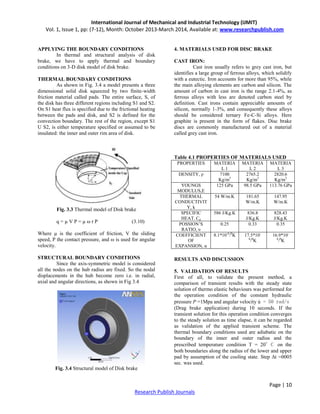 Design and analysis of disc brake rotor for a two wheeler | PDF