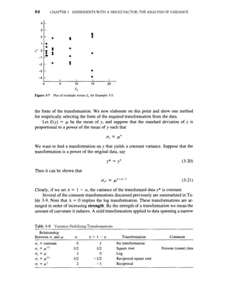 Design and Analysis of Experiments | PDF