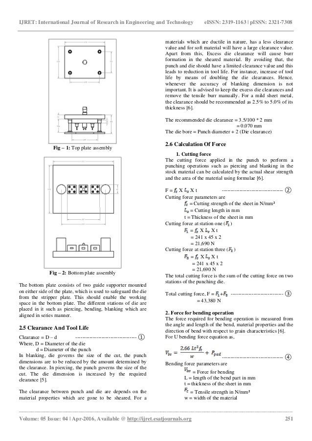 Design and analysis of punching die