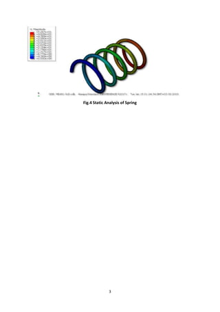 Design and Analysis of Suspension System Project | PDF