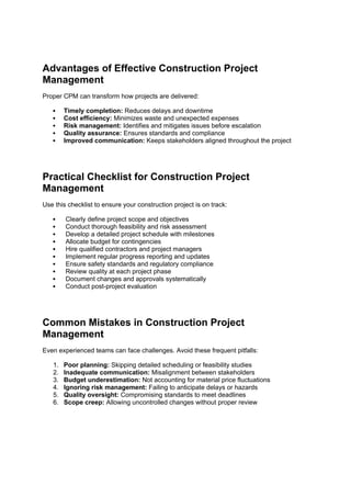Comprehensive Guide to Construction Project Management for Successful ...