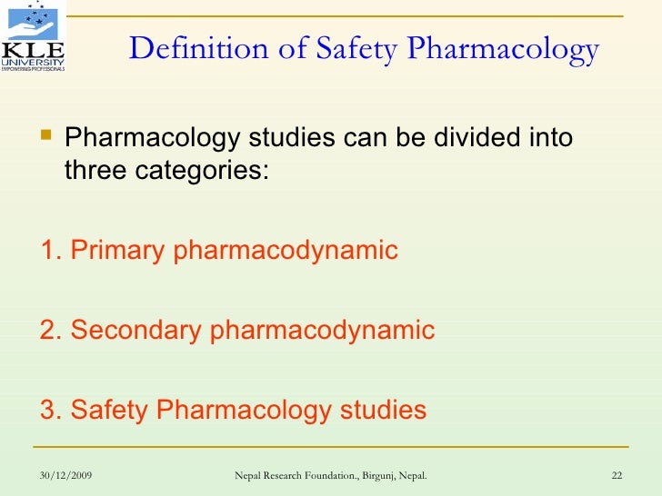 Design And Conduct Safety Pharmacology And Toxicology Study For Pharm…