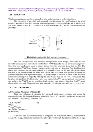 Design and construction of vertical axis wind turbine | PDF