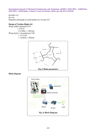 Design and construction of vertical axis wind turbine | PDF