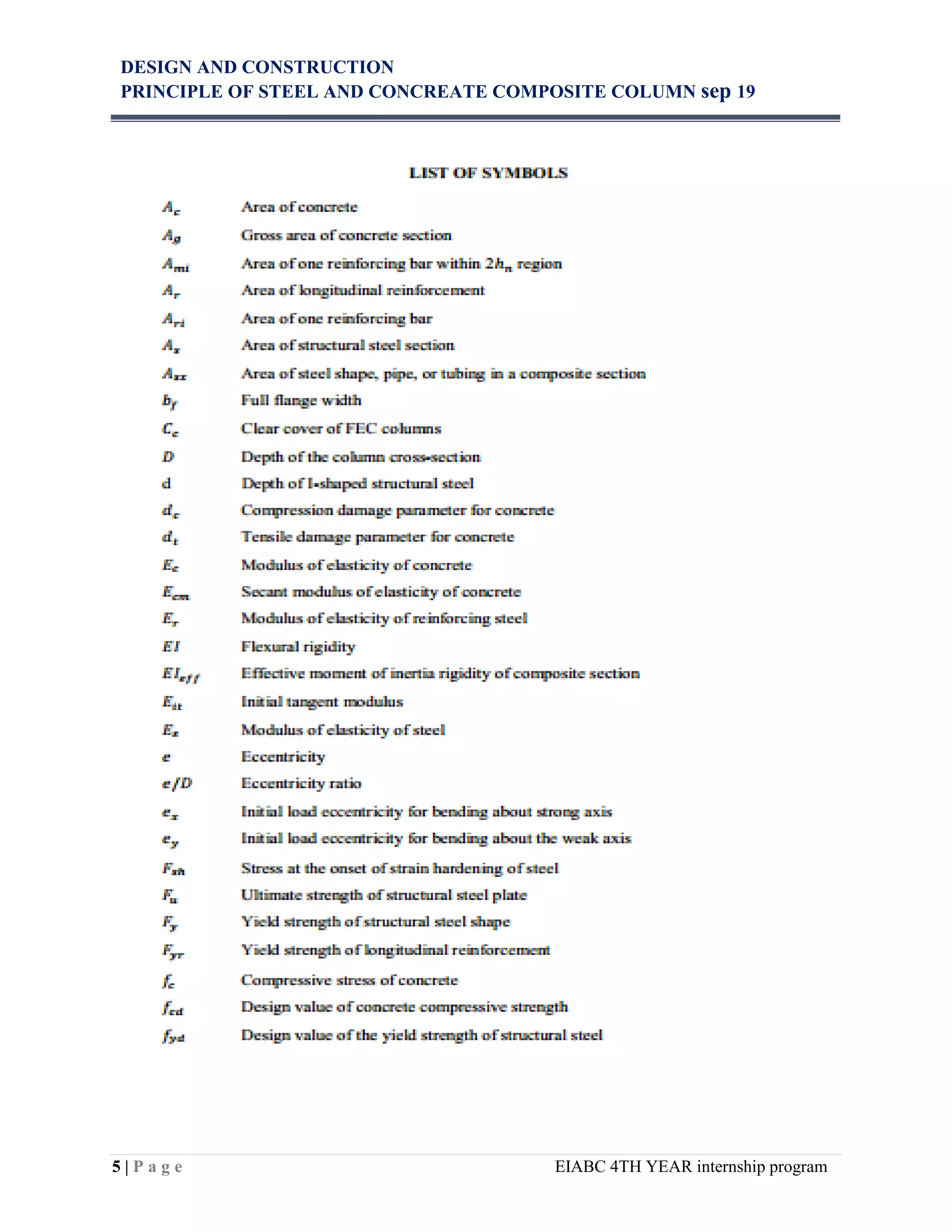 Design and construction principle of steel concreat composite column ...
