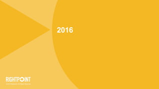 © 2016 Rightpoint. All Rights Reserved.
2016
 