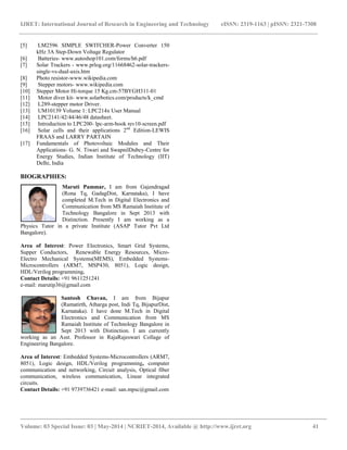 Design and development of advanced microcontroller based solar battery ...