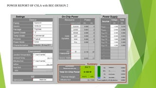 POWER REPORT OF CSLA with BEC-DESIGN 2
 