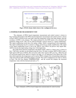 Design and development of fpga based temperature measurement and ...